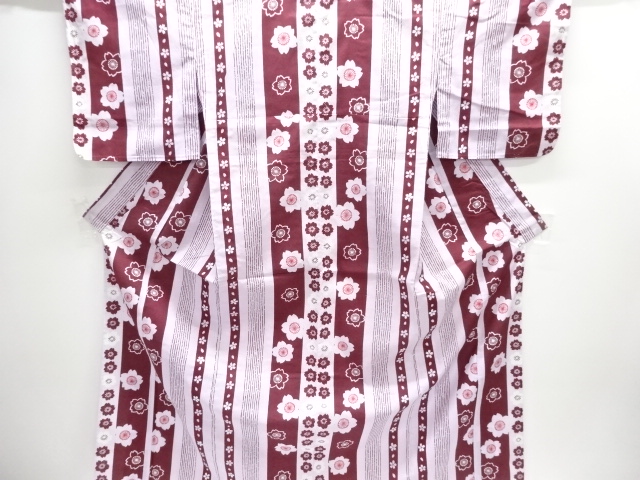 JAPANESE KIMONO / UNUSED RABISSAN LUCE: YUKATA / CHERRY BLOSSOM PATTER
